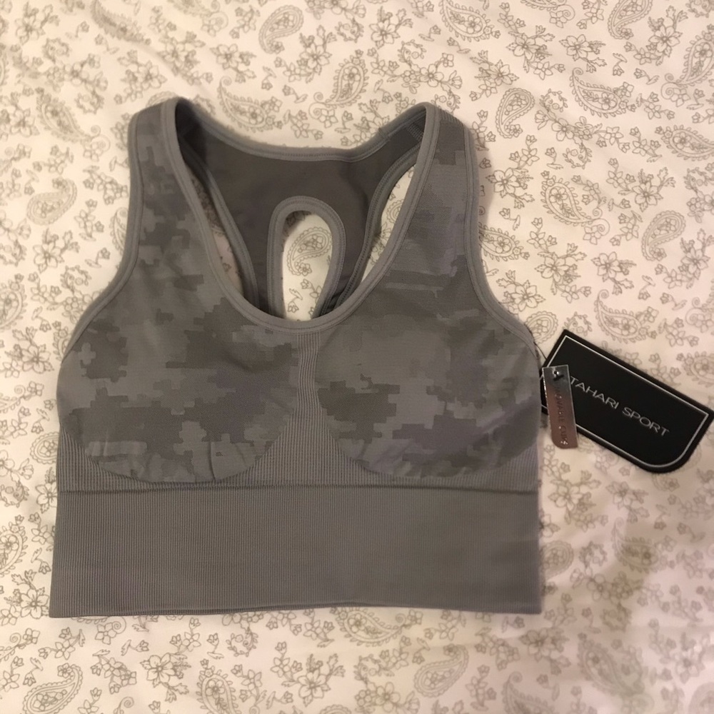 Tahari Sports Bra, Removable Cups, Size Small